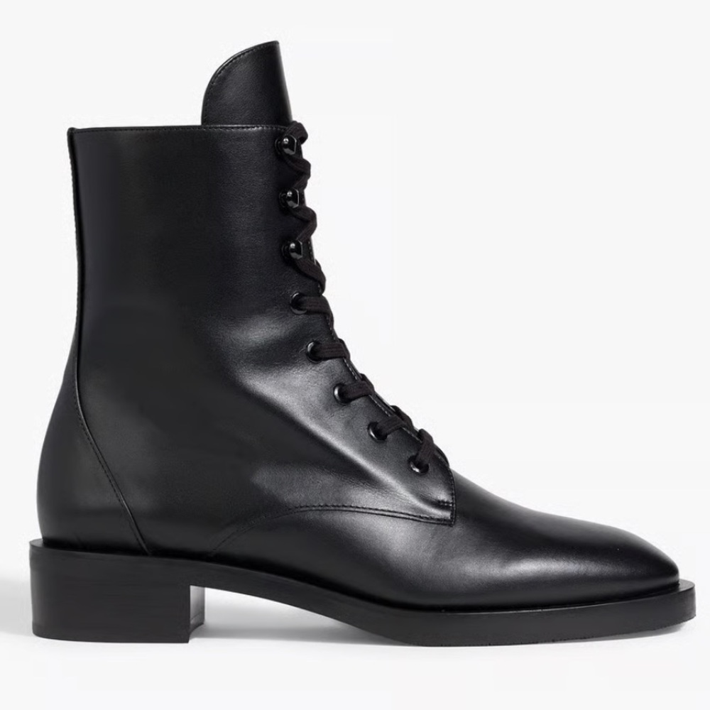 Stuart Weitzman Women's Sondra Shine Crystals Embellished Combat Boots